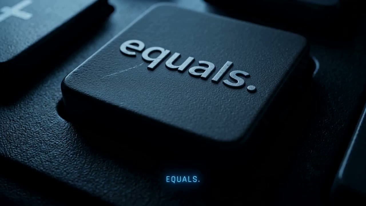 A glowing equals key on a keyboard represents financial literacy and budgeting skills training with CAQA LLND.
